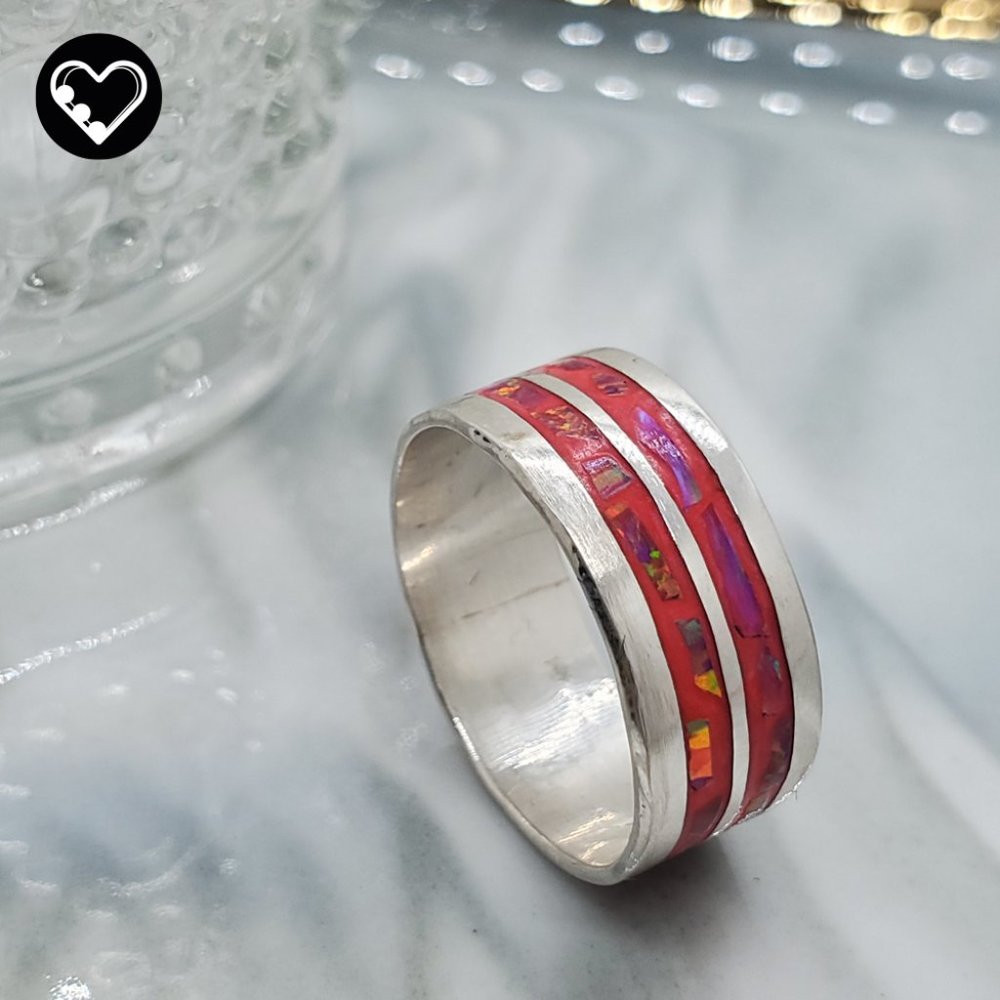 Pink band ring